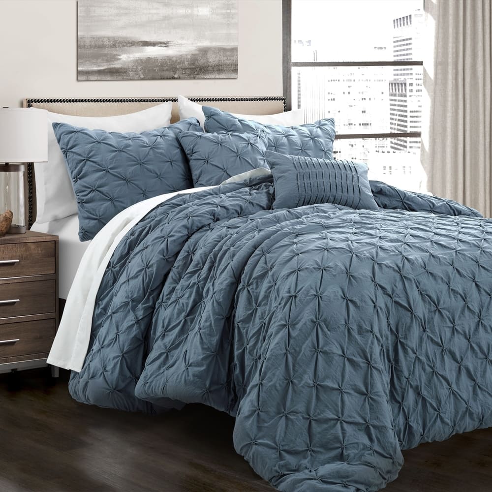 Lush Decor Ravello Pintuck 5-piece Comforter Set