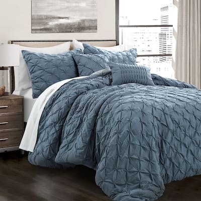 Blue Pintuck Comforter Sets Find Great Bedding Deals Shopping