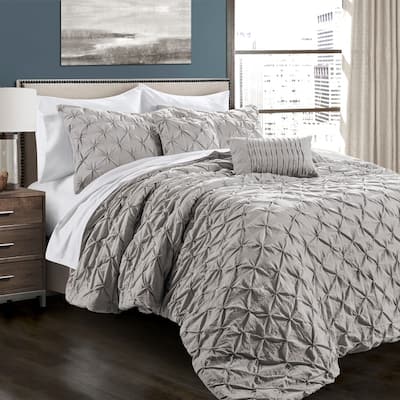 Grey Pintuck Comforter Sets Find Great Bedding Deals Shopping