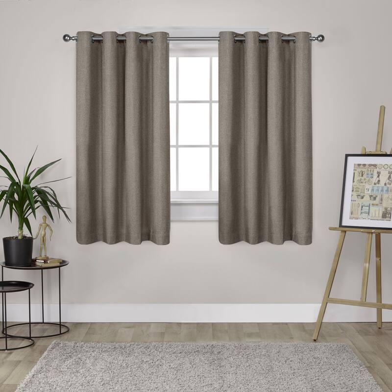 Strick & Bolton LeWitt Thermal Textured Linen Curtain Panel Pair