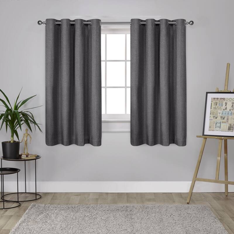 Strick & Bolton LeWitt Thermal Textured Linen Curtain Panel Pair