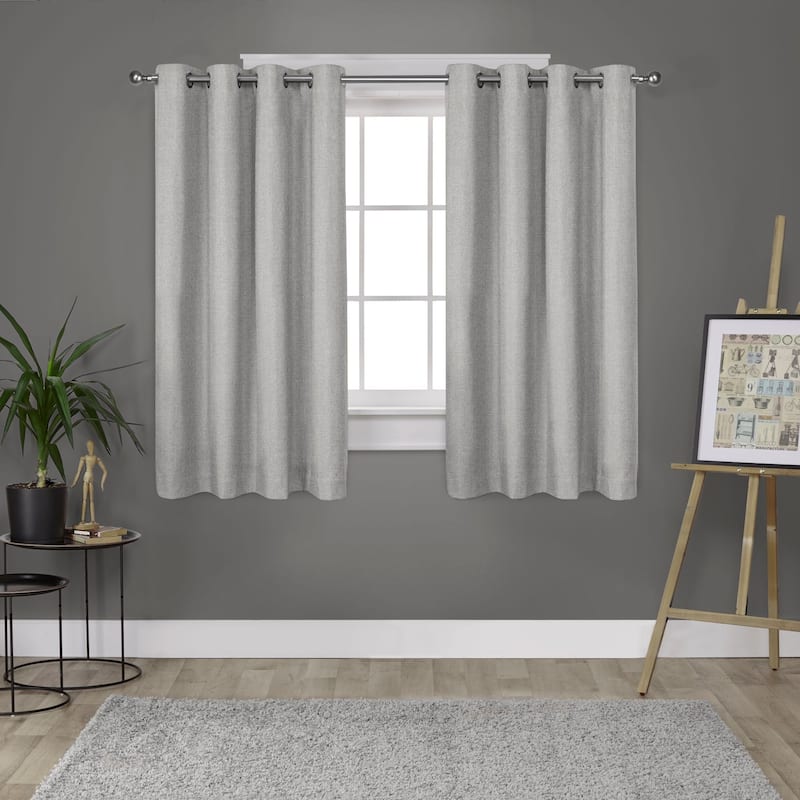 Strick & Bolton LeWitt Thermal Textured Linen Curtain Panel Pair