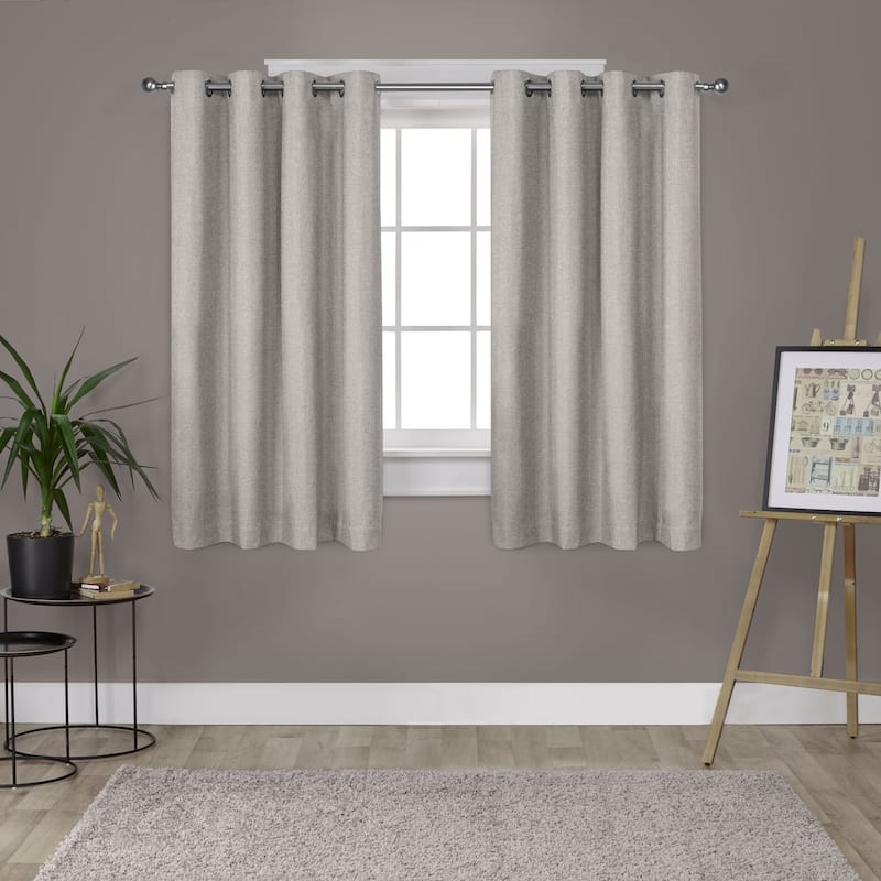 Strick & Bolton LeWitt Thermal Textured Linen Curtain Panel Pair
