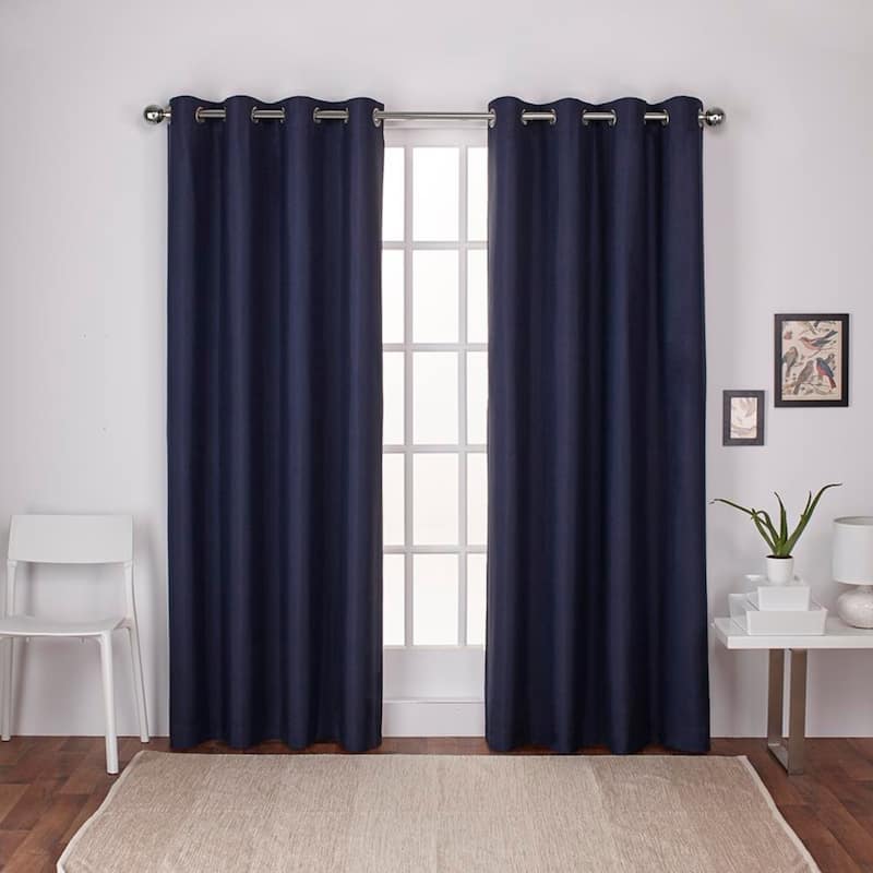 Strick & Bolton LeWitt Thermal Textured Linen Curtain Panel Pair