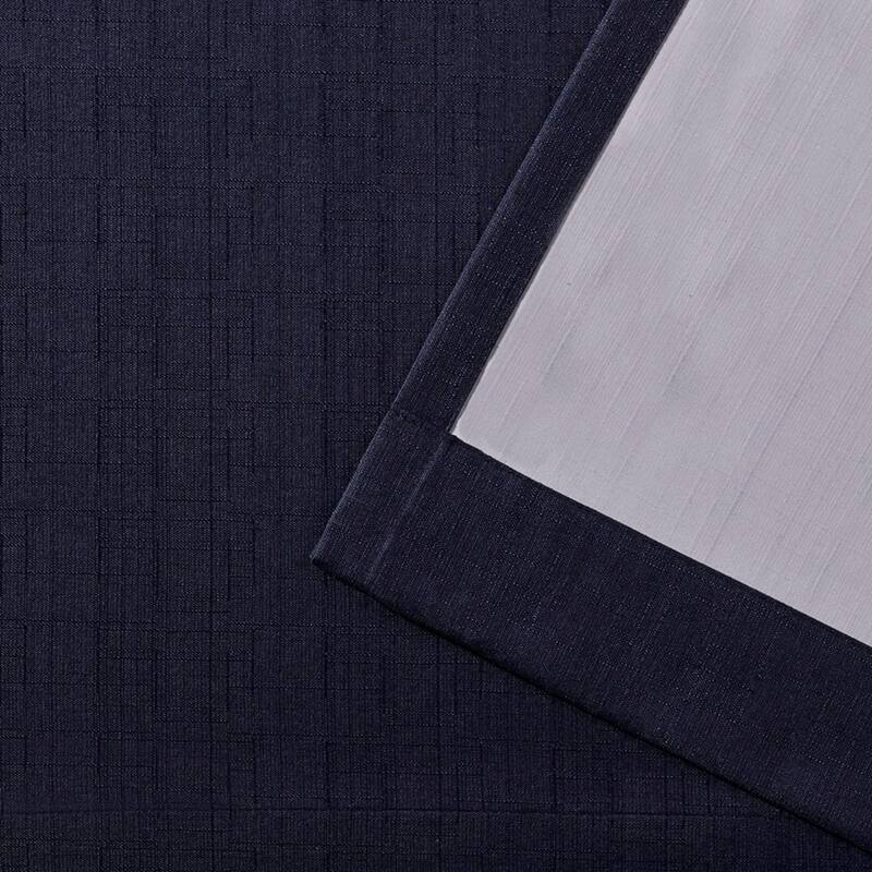 Strick & Bolton LeWitt Thermal Textured Linen Curtain Panel Pair