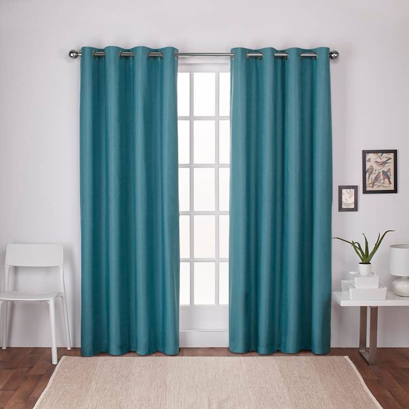 Strick & Bolton LeWitt Thermal Textured Linen Curtain Panel Pair