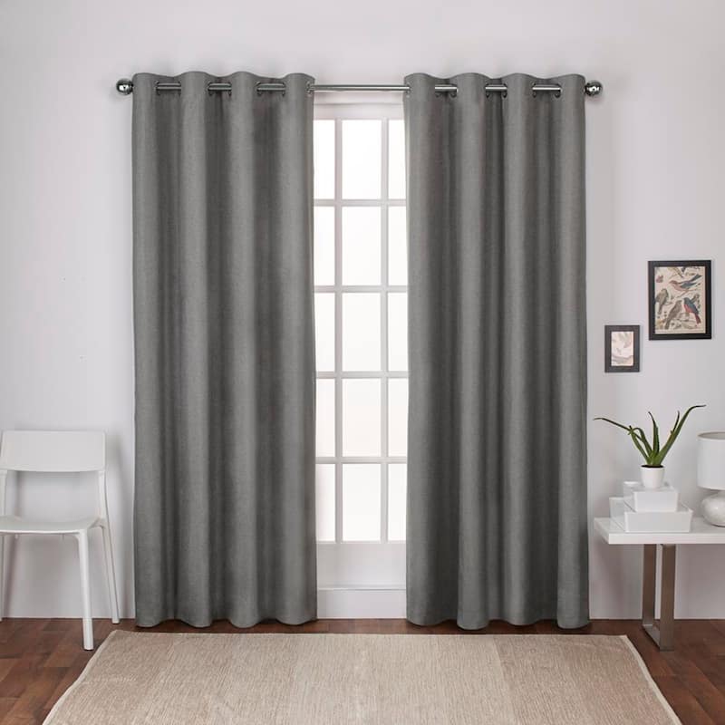 Strick & Bolton LeWitt Thermal Textured Linen Curtain Panel Pair