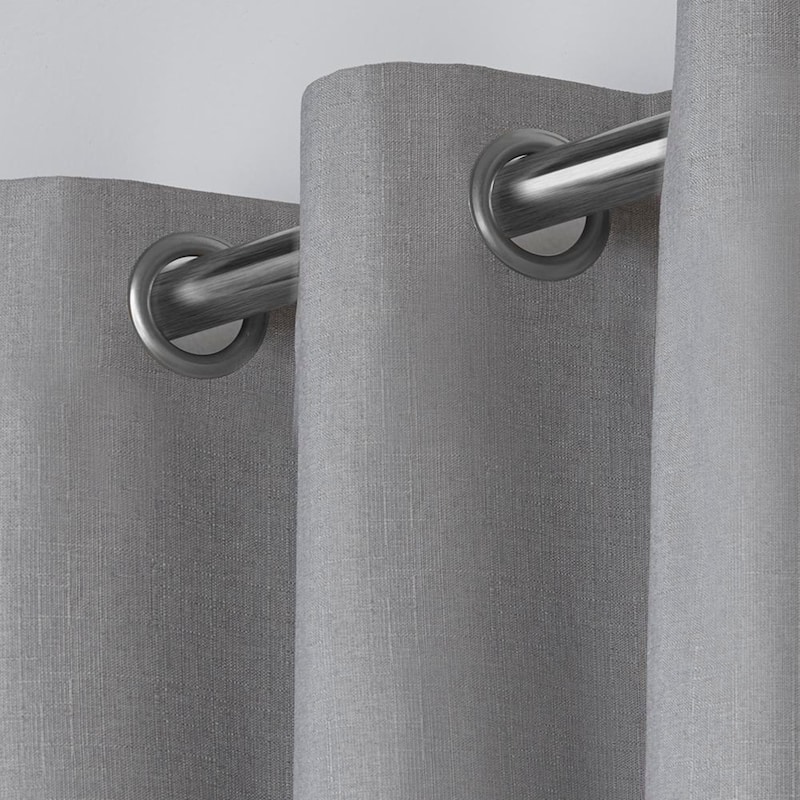 Strick & Bolton LeWitt Thermal Textured Linen Curtain Panel Pair