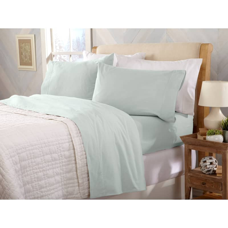 Home Fashion Designs Nordic Collection Extra Soft 100 Cotton Flannel Deep Pocket Bed Sheet Set