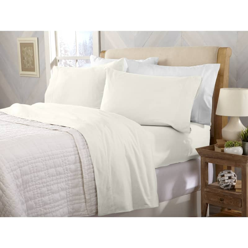 Home Fashion Designs Nordic Collection Extra Soft 100 Cotton Flannel Deep Pocket Bed Sheet Set