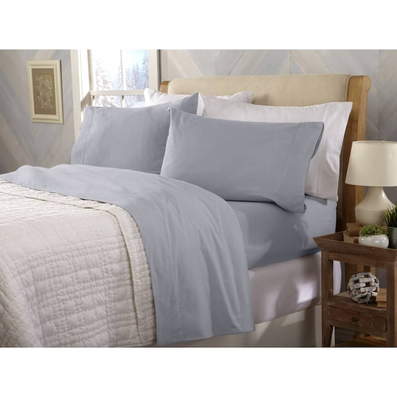 Home Fashion Designs Nordic Collection Extra Soft 100 Cotton Flannel Deep Pocket Bed Sheet Set