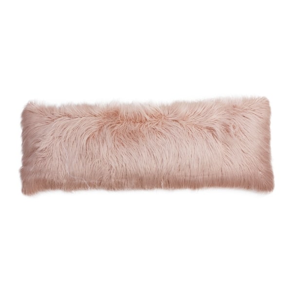 Shop 20x54 Keller Faux Mongolian Body Pillow On Sale Free