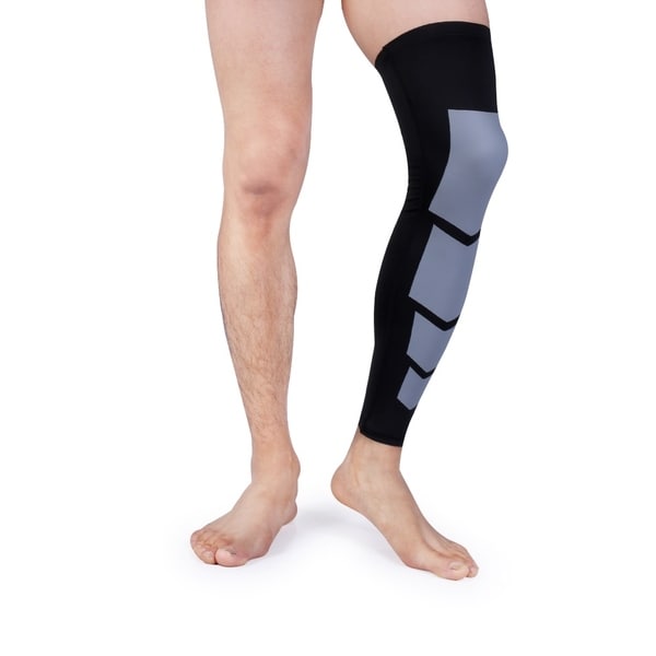 Unisex Full-Length Knee and Calf Compression Sleeves (2-Pack)