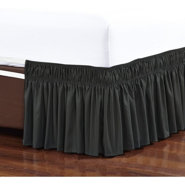 16 inch drop linen bedskirt