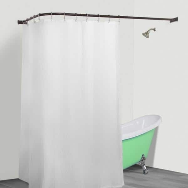 Shop Rustproof L Shaped Corner Shower Curtain Rod Free