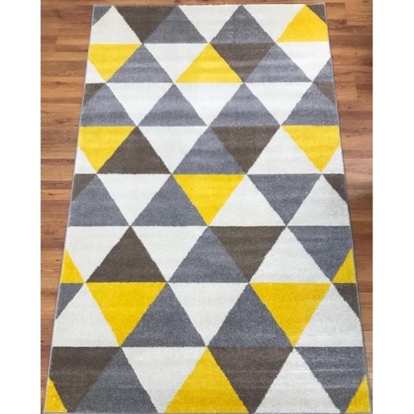 Antep Rugs Rainbow Collection 7 Dimensions Area Rug Yellow Antep Rugs Rainbow Collection 7 Dimensions Area Rug Yellow Brown 8 X27