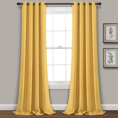 Buy Yellow Color Block Curtains Drapes Online At Overstock