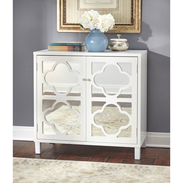 Lifestorey Broadway Mirrored Double Door Cabinet