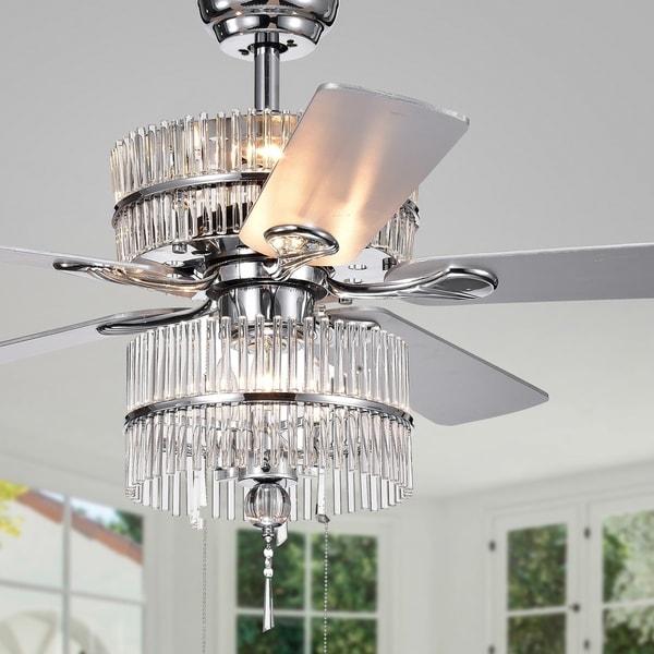 overstock crystal ceiling fans