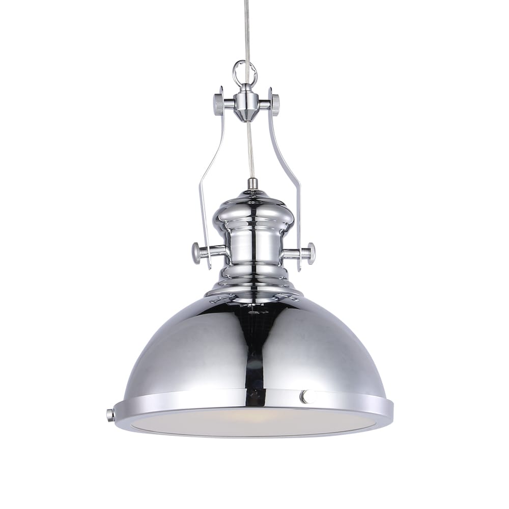 Warehouse of Tiffany Celone Chrome 1-light Pendant Lamp