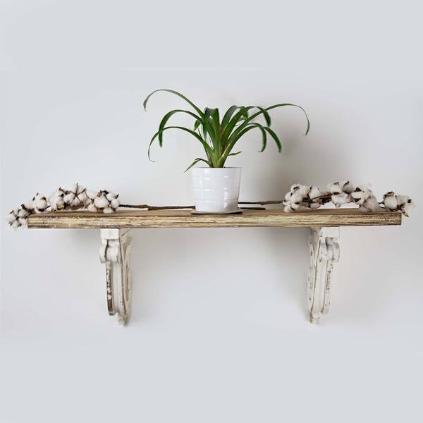 Shop American Art Decor Wooden Corbels Farmhouse Shelf Brackets