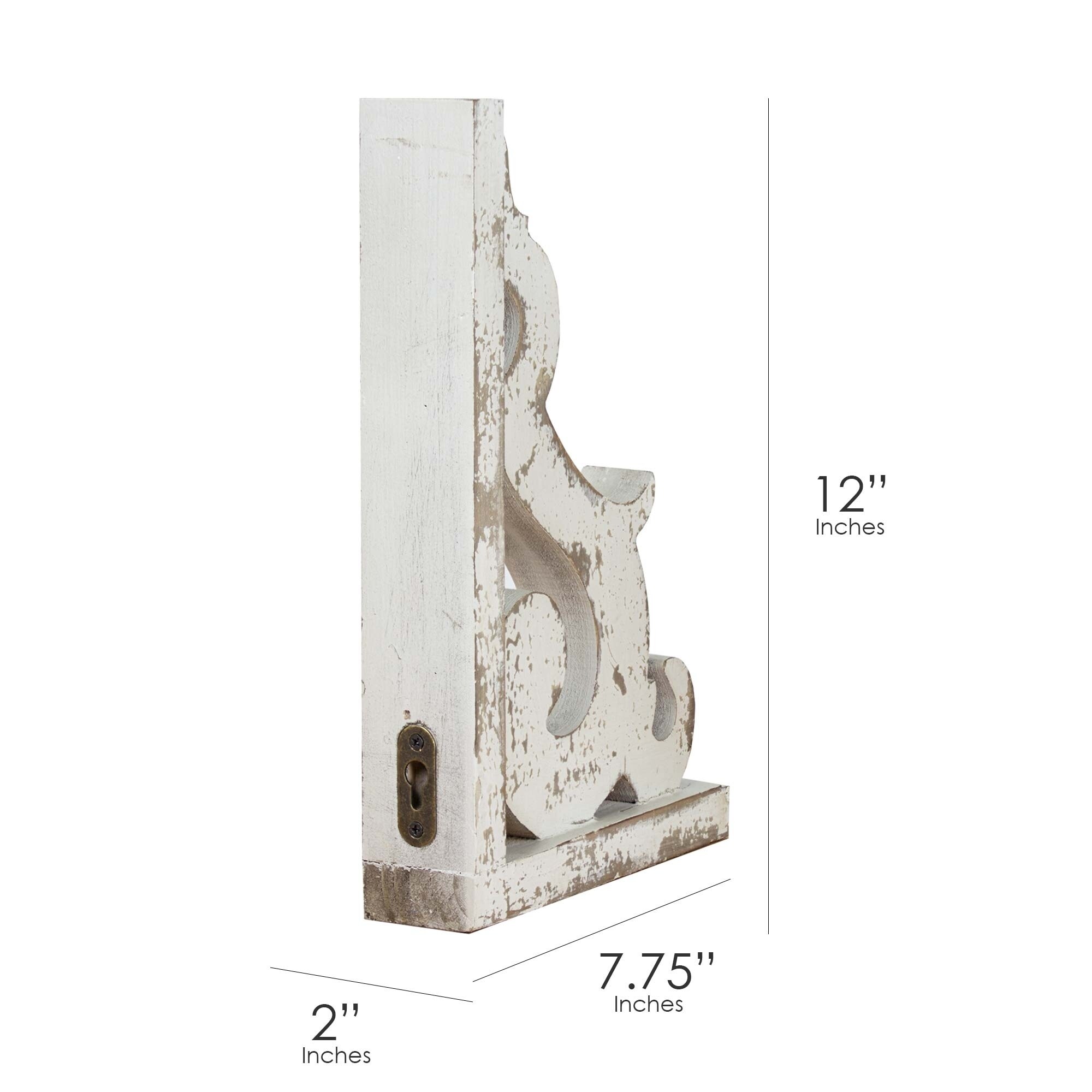 Details about   Shabby Chic  Corbel Farmhouse Decor Wood Shelf Brackets 1 x Pair 