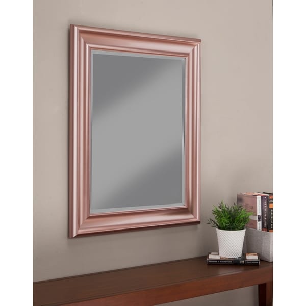 Sandberg Furniture Rose Gold 36 X 30 Inch Wall Mirror On Sandberg Furniture Rose Gold 36 X 30 Inch Wall Mirror