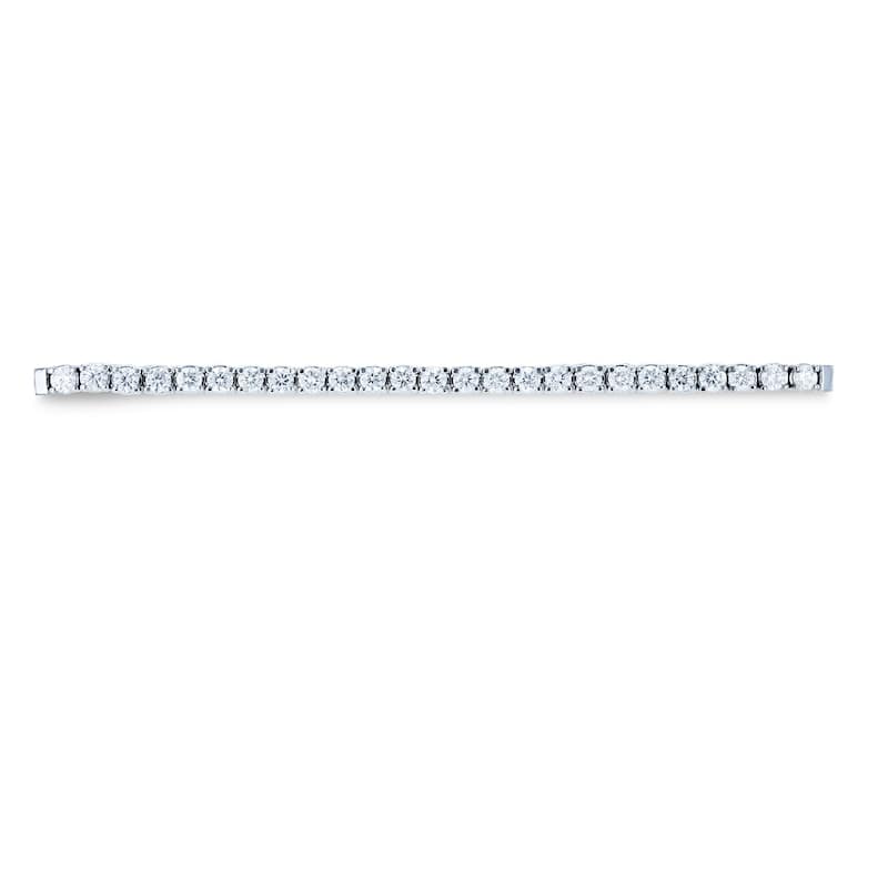 Annello by Kobelli 14k White Gold 1ct TDW Diamond Tennis Strand Bracelet, Fully Adjustable Length, 9.75" Extended