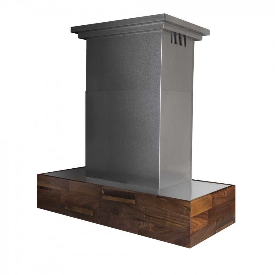 Zline Kitchen and Bath ZLINE 42 in.  Designer Series Wooden Wall Mount Range Hood in Butcher Block (681W-42)