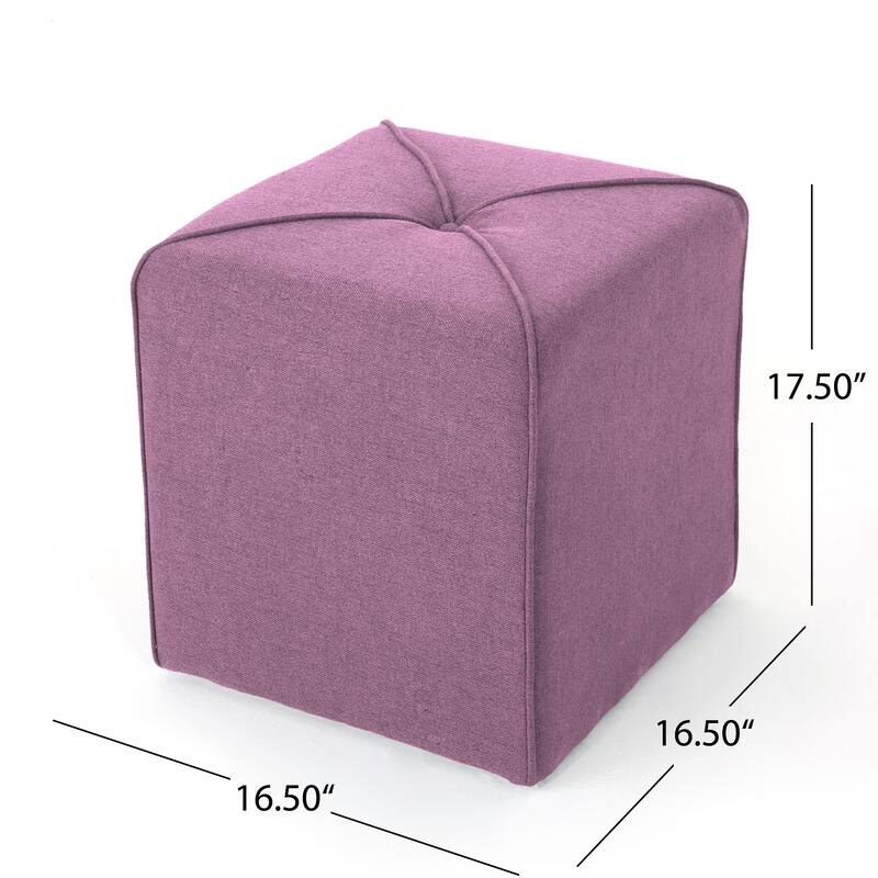 Kenyon Fabric Square Ottoman by Christopher Knight Home