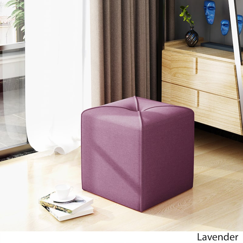 Kenyon Fabric Square Ottoman by Christopher Knight Home