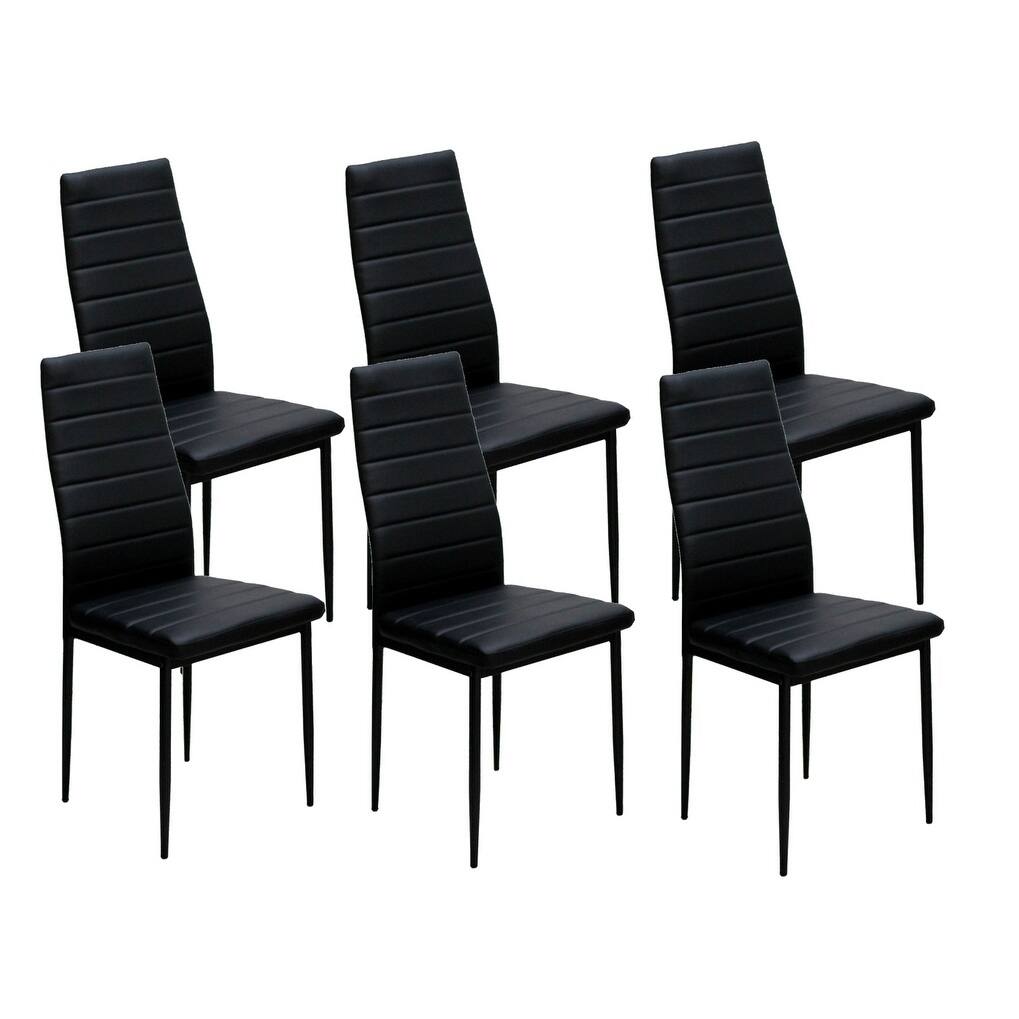 IDS Home Dining Chairs Set for 6 Dining Room Chairs with Cushion High Back Support - 8' x 10'