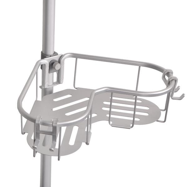 Flat Shelf Rustproof Shower Caddy, Satin Chrome, Corner Pole Caddy (As Is  Item) - Bed Bath & Beyond - 32176306