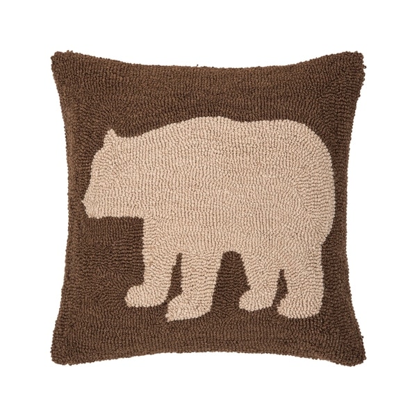Bear Hooked 18 Inch Throw Pillow