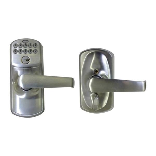 Schlage Satin Nickel Steel Electronic Keypad Entry Lock - Bed Bath & Beyond  - 20056929