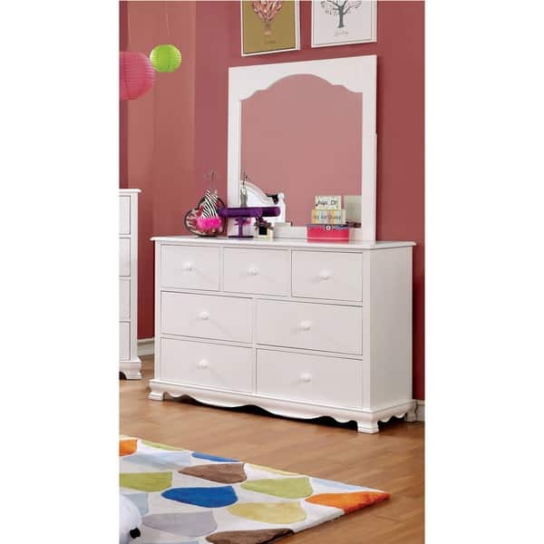 Shop Furniture Of America Jevi 2 Piece Youth Dresser And Mirror