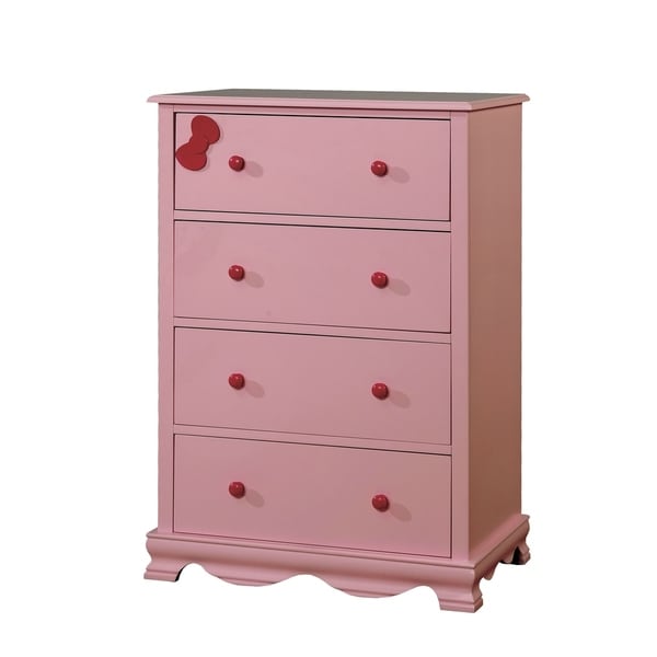 pink baby dresser