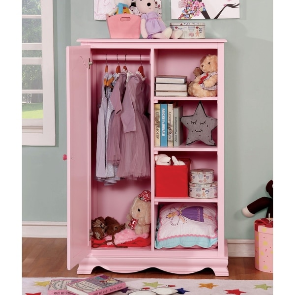 pink baby dresser