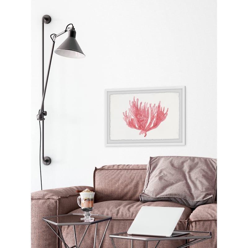 'Lone Coral' Framed Painting Print