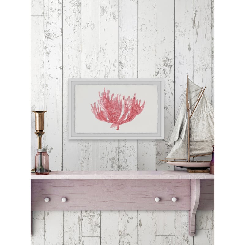 'Lone Coral' Framed Painting Print