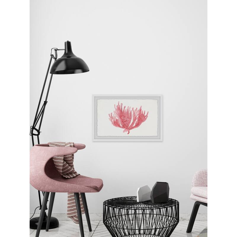'Lone Coral' Framed Painting Print