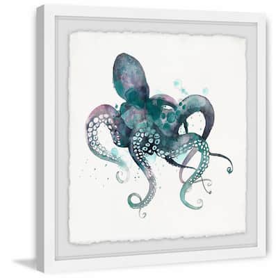 'Tentacles I' Framed Painting Print - Multi-Color