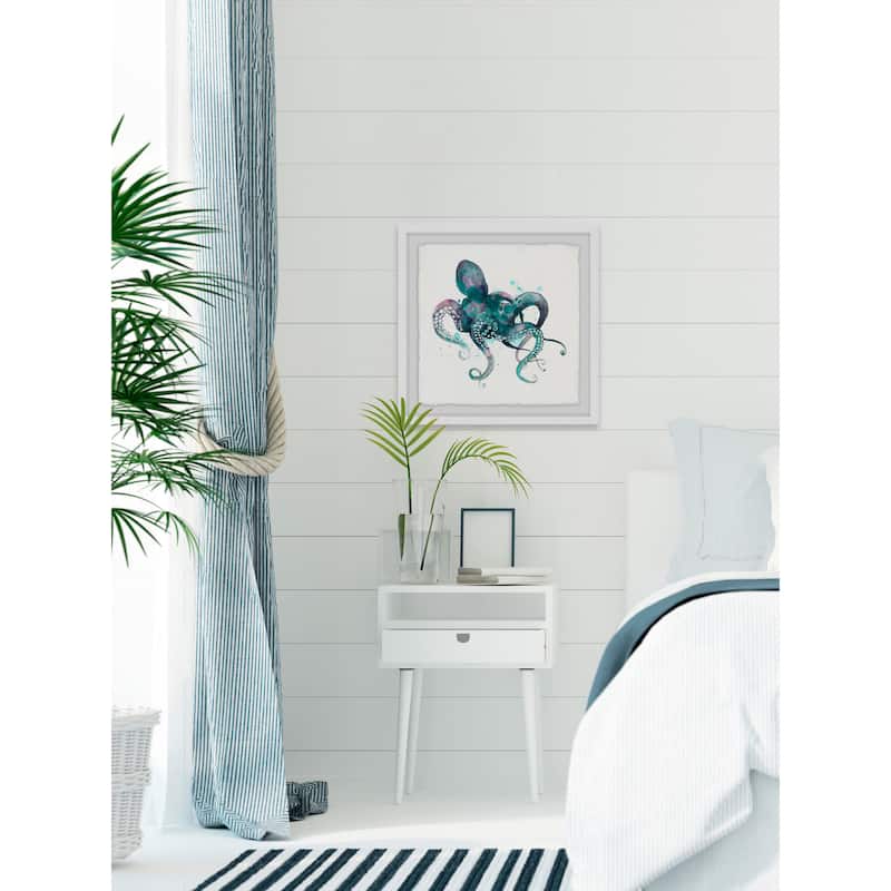 'Tentacles I' Framed Painting Print - Multi-Color