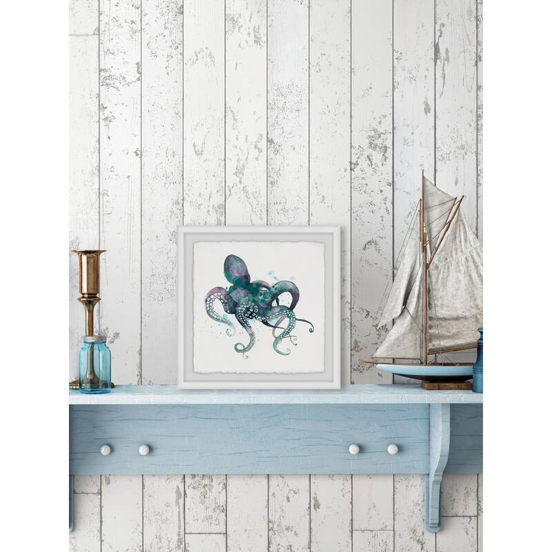 'Tentacles I' Framed Painting Print - Multi-Color