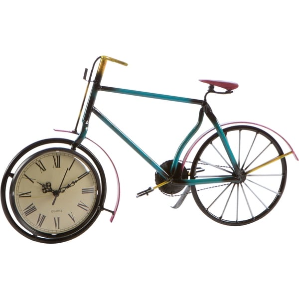 17" Bicycle Clock - Metal Retro Style by Trademark Innovations