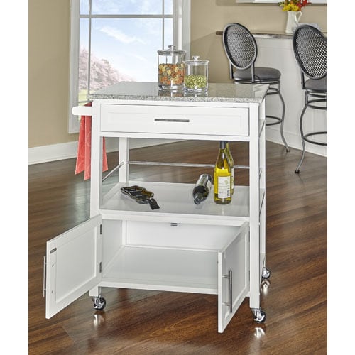 Barbara White Kitchen Cart With Granite Top On Free Barbara White Kitchen Cart With Granite Top