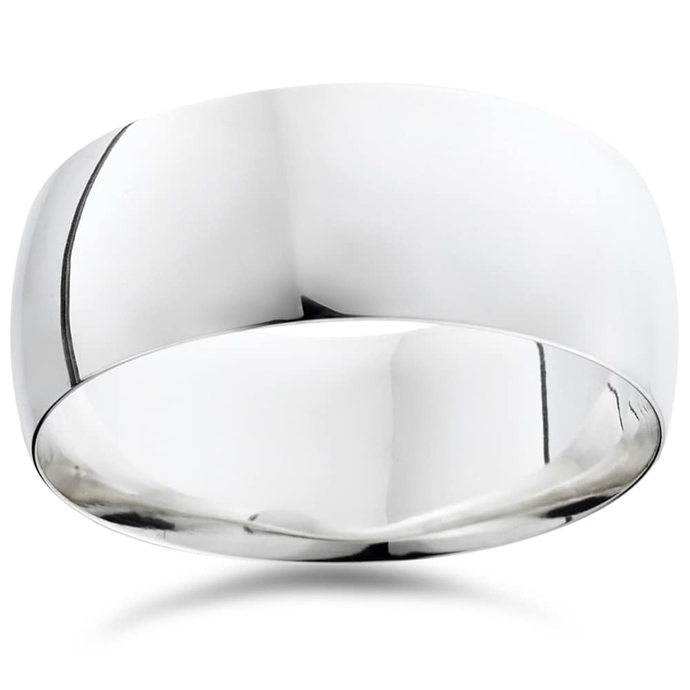 platinum plain band ring
