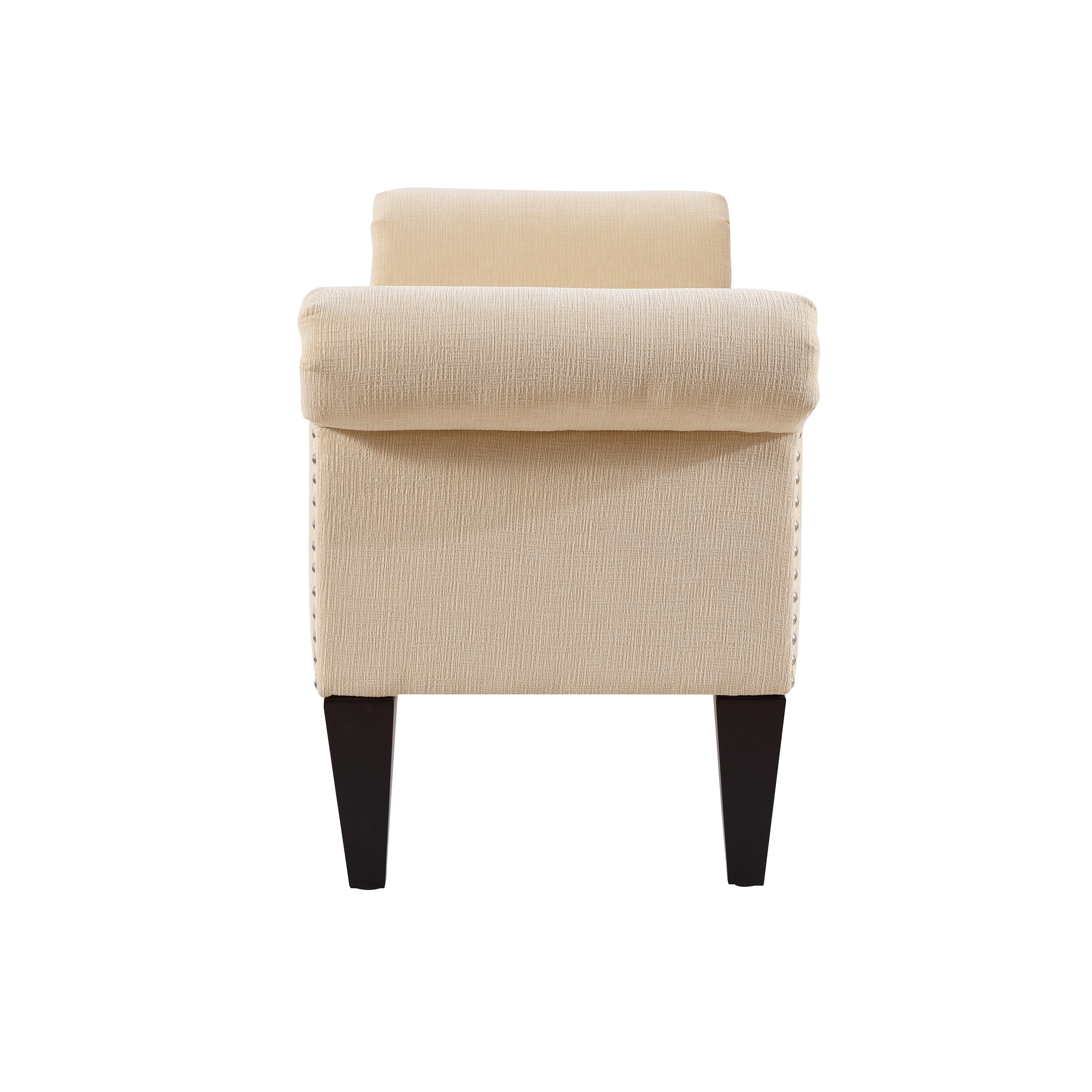 Jennifer Taylor Home Bethany – Panca Con Braccio A Rullo, Rivestita In Poliestere, Colore Beige Neutro, 134 X 43 Cm - 6
