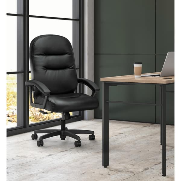 Shop Hon Pillow Soft Executive Chair High Back Leather Computer