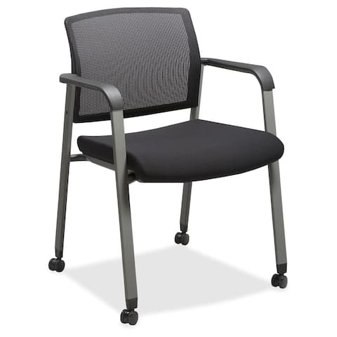 Lorell Mesh Back Guest Chairs with Casters